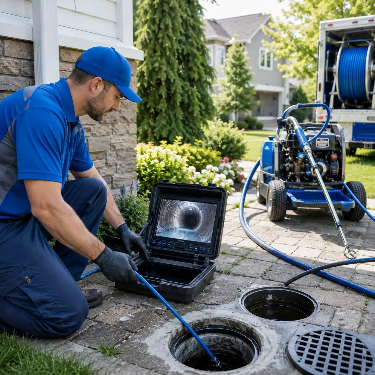 Outdoor drain cleaning professionals serving Johannesburg, MI